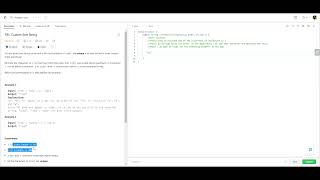Leetcode 791. Custom Sort String | Java | O(N) solution