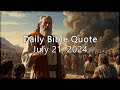 Daily Bible Quote for July 21, 2024: Deuteronomy 7:21