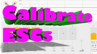 Calibrating ESCs In Betaflight on an FPV Racing Quadcopter (Drone)