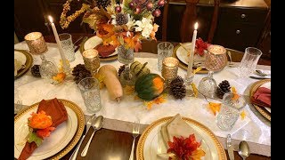 Dollar Tree Thanksgiving Tablescape