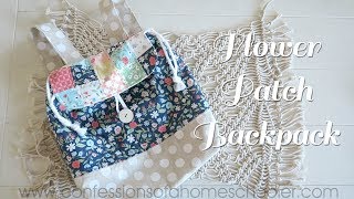 The Flower Patch Back Pack // TUTORIAL!!