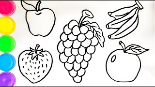 Easy Strawberry Drawing || How to Draw Strawberry Step by Step || Draw Strawberry Fruit..