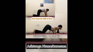 Correct way of doing Ashtanga Namaskar Asana | Suryanamaskar step| Namita Mandaar Yoga