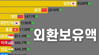 국가별 외환보유액 1960년~2024년