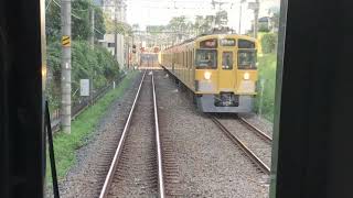 【西武新宿線】【前面展望】西武新宿～所沢(2020/9/27) SeibuShinjuku Line Rail View