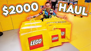 Spending $2000 at the LEGO Store!