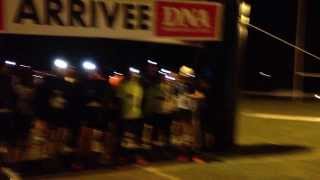 Départ course à pied nocturne des lucioles. Mulhouse le 02 mars 2013 20h30