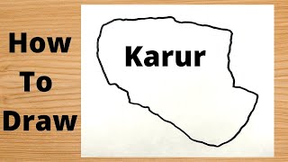 Drawing Karur City Map - India