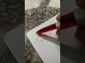 Eye drawing with red pen