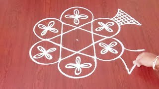 How To Draw Dhanurmasam Rangoli By 5 x 3 Dots || Easy Muggulu || Rangoli \u0026 Fashion World