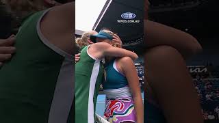 The emotion of tennis. 🥺❤️ #shorts | Wide World of Sports