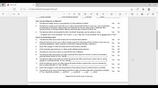 Functional Assessment Screening Tool (FAST)