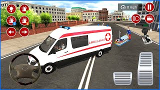 Direksiyonlu Ambulans oyunu 3D #64 American Ambulance Simulator - Ambulans oyunları Android Gameplay