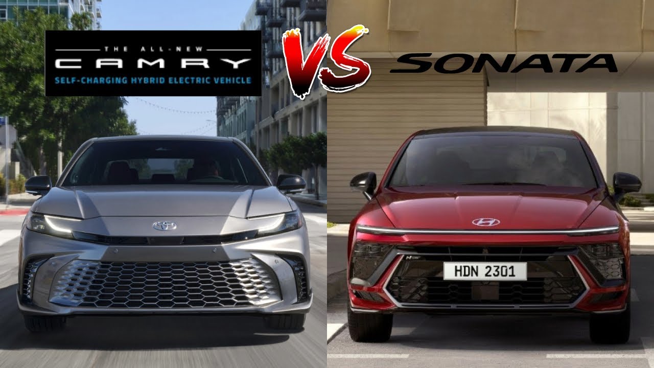 2025 Toyota Camry XSE Vs 2025 Hyundai Sonata Hybrid Comparison | Sedans ...