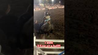 I rode a bull 😮!!! #bull #bullriding #pbr #explorepage #shorts #viral #rodeo #girl