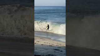 Most Ridiculous Skimboarding Ride Ever! #shorts #epic