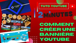 TUTO YOUTUBE FR Comment faire BANNIERE YouTube sans logiciel en 2020 | HOW TO CREATE YOUTUBE BANNER?