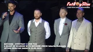 BOYZONE - TALK / EVERYDAY I LOVE YOU live in Jakarta, Indonesia 2015