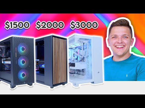 How Much SHOULD You Spend on a Gaming PC? [$1500 vs $2000 vs $3000 Build Comparison]