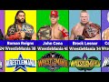 Every WrestleMania 1-41 Main Event Winners 🏆 | WrestleMania Main Event Winners 1985-2025