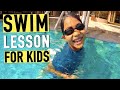 How to teach swimming to your children in your swim pool