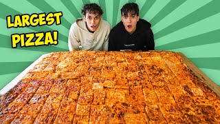 Eating the World’s LARGEST PIZZA!