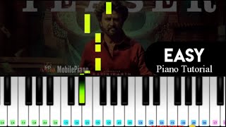 Annaatthe Teaser BGM - Easy Piano Tutorial - Annaatthe Movie BGM | RAJINIKANTH