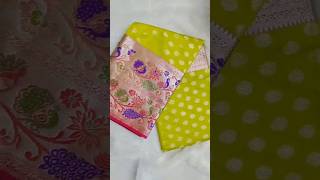 meesho festival look pattu saree 600/- unboxing # trending # meesho @ cutiepiethoughts