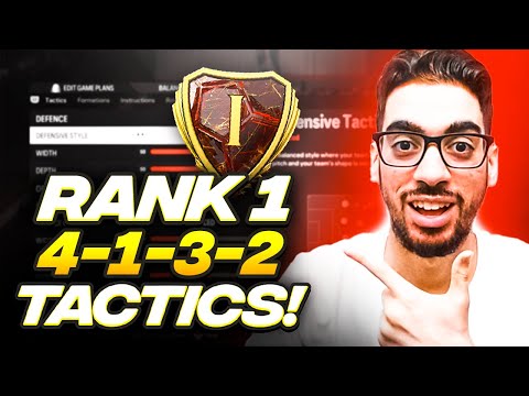 THE BEST RANK 1 META 4132 FORMATION & CUSTOM TACTICS FOR EAFC 24 ULTIMATE TEAM
