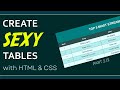 Create SEXY Tables with HTML & CSS (Part 2/2)
