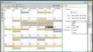 Webtop Calender