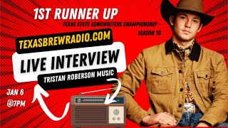 LIVE INTERVIEW - 1st Runner Up Texas State Songwriters Championship