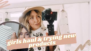 TRYING OUT NEW PRODUCTS & ZARA GIRLS HAUL | DAILY VLOG