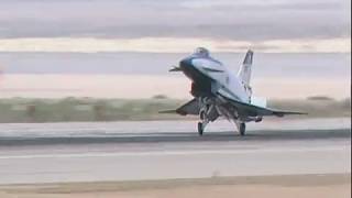 X-31 Enhanced Fighter Maneuverability Aircraft in Flight over the Mojave Desert