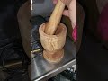 ASMR MOST SATISFYING SOUND WOODEN MORTAR AND PESTLE #shorts #short #wooden #satisfying #asmr #shorts