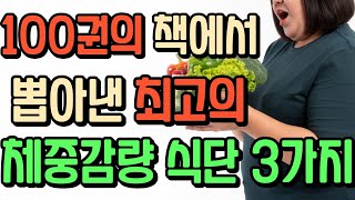 100권의 다이어트 책에서 뽑아낸 반드시 살빠지는 식단 BEST 3