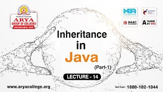 AIET | Java | Lecture-14 | Inheritance in Java (Part - 01)