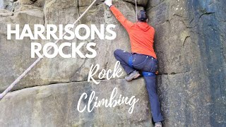 Rock Climbing On Southern Sandstone At Harrisons Rocks