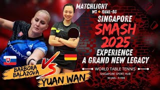 High level of Anger 🤯 ‼️🔴 YUAN WAN VS BARBORA BALAZOVA | WS🔸Qual - D3 | #SINGAPORESMASH 2025