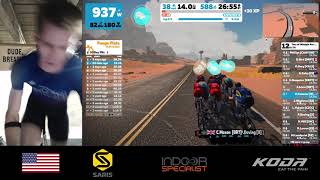 Zwift Tour of Watopia Pro-Am: Sand \u0026 Sequoias Finish