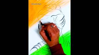 swami vivekananda drawing oil pastel #shorts