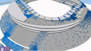 Stadium Crowd Simulation with Pedestrian Dynamics