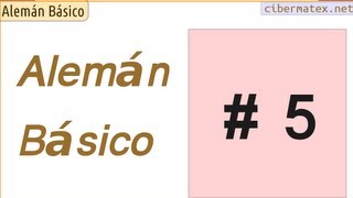 Aprende alemán. Curso Básico. Lección 5