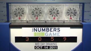 Midday Numbers Game Drawing: Friday, October 14, 2011