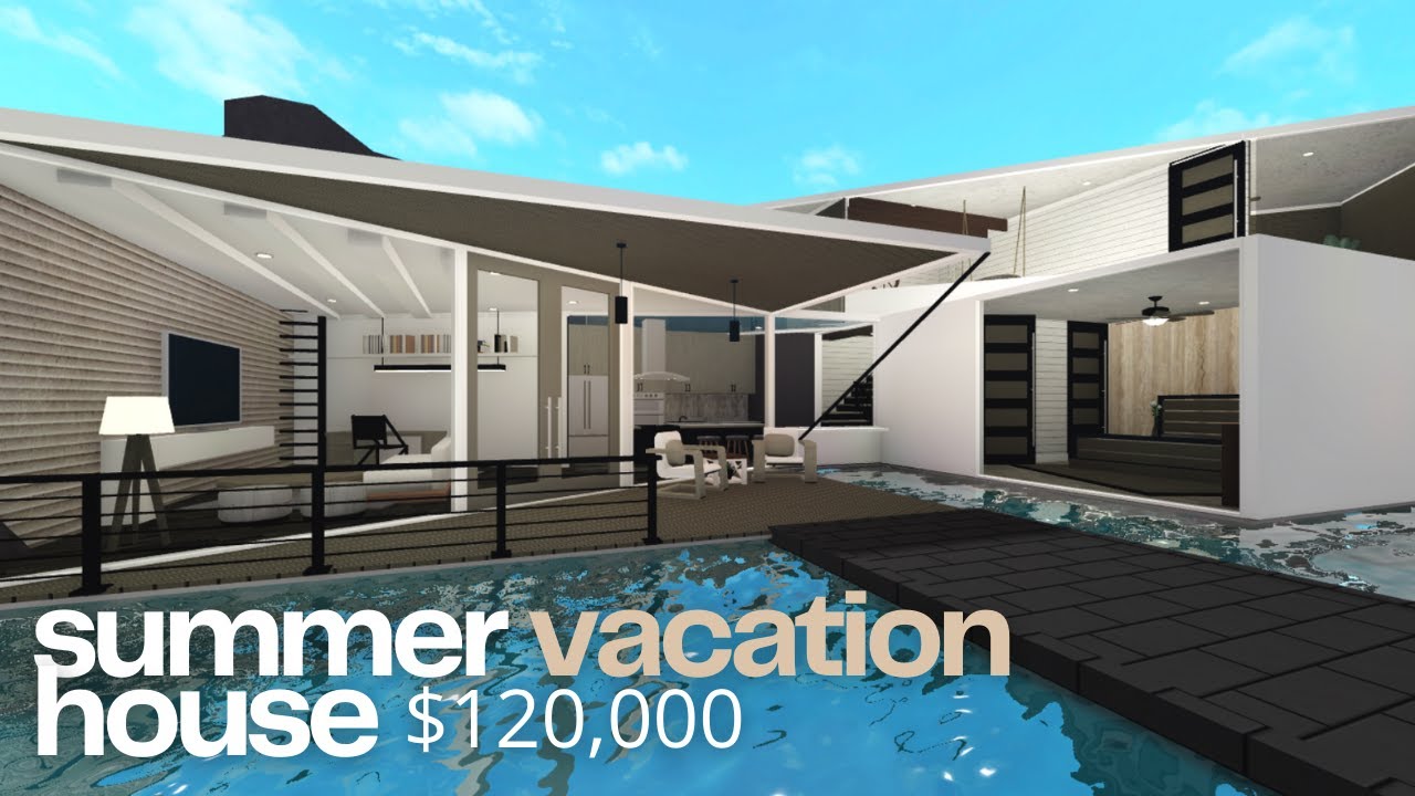 Bloxburg | Summer Vacation House | 120k | Roblox - YouTube