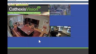 Using CathexisVision recalling a saved camera layout