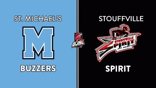 OJHL Highlights | St. MIchael's Buzzers VS Stouffville Spirit | November 7, 2024