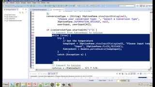 Basic Java Temperature Converter Part 6