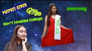 Puipuii Aineh (Miss Government Hnahthial College 2022-2023)