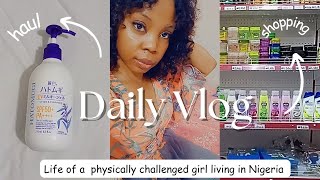 Daily Vlog|Life of a Physically Challenged Girl Living in Nigeria|Silent Vlog|Living Alone